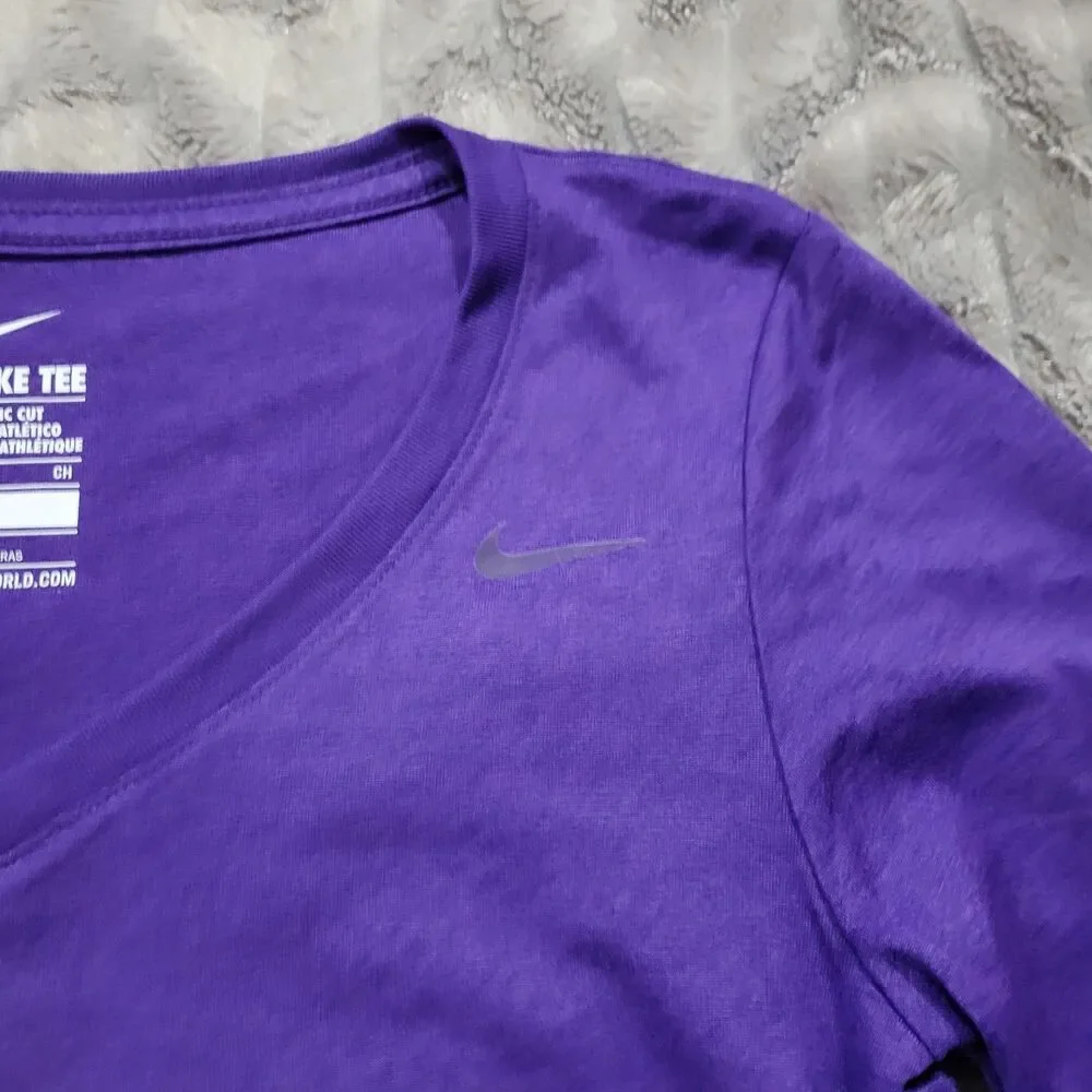 The Nike Tee Size S Purple Athletic Cut Dri Fit Cool Long Sleeve Shirt NWT